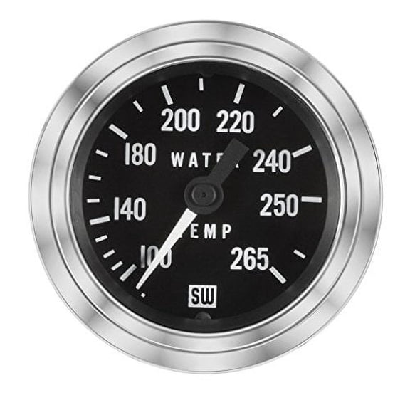 Stewart Warner 82326-72 Deluxe-Series Water Temperature Gauge 2-1/16 in. (52 mm)