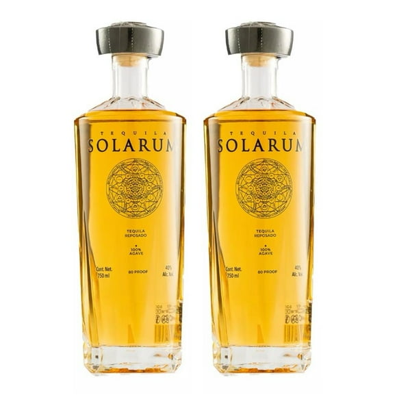 Duo Pack Tequila Solarum Ultra Premium Reposado 750 Ml