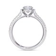 thumbnail image 4 of IGI Certified Lab Grown Diamond Engagement Ring | Center 7MM Cushion Cut Halo Solitaire Anniversary Wedding Rings For Women In 18K Solid White Gold | F-G, VS-SI Quality (2.10 Ctw) Ring Size-10, 4 of 7