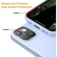 thumbnail image 2 of DTTO iPhone 13 Case, Shockproof Silicone [Enhanced Camera and Screen Protection] , Light Blue, 2 of 7