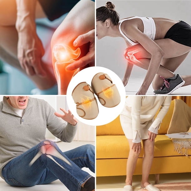 Wmhnj Rodillera elctrica con terapia de fro y calor, 5 ajustes de temperatura (45-65 C), porttil, USB tipo C, lavable para aliviar el dolor articular.