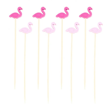 

200Pcs Cocktail Picks Creative Flamingo Appetizer Picks Fruit Toothpicks Party Supplies