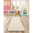 thumbnail image 6 of Unique Loom Felt Ball Collection Area Rug - Cloud (2' 2" x 6' 1" Runner Ivory), 6 of 11