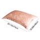 thumbnail image 3 of Funda de almohada de satén para adultos y parejas, poliéster suave y transpirable, ajuste elástico, decoración para bodas o dormitorios, 29x19 pulgadas, 3 of 6