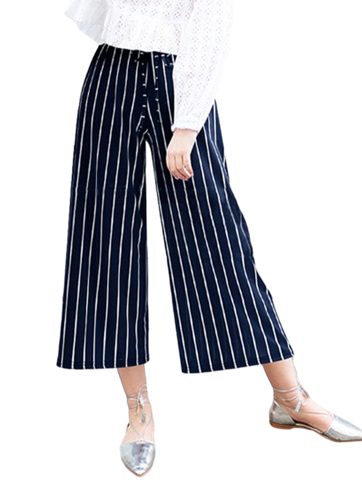 Fashion Trousers Culottes Drykorn Culottes striped pattern casual look 
