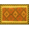 thumbnail image 1 of Ahgly Company Indoor Rectangle Oriental Yellow Traditional Area Rugs, 2' x 5', 1 of 4