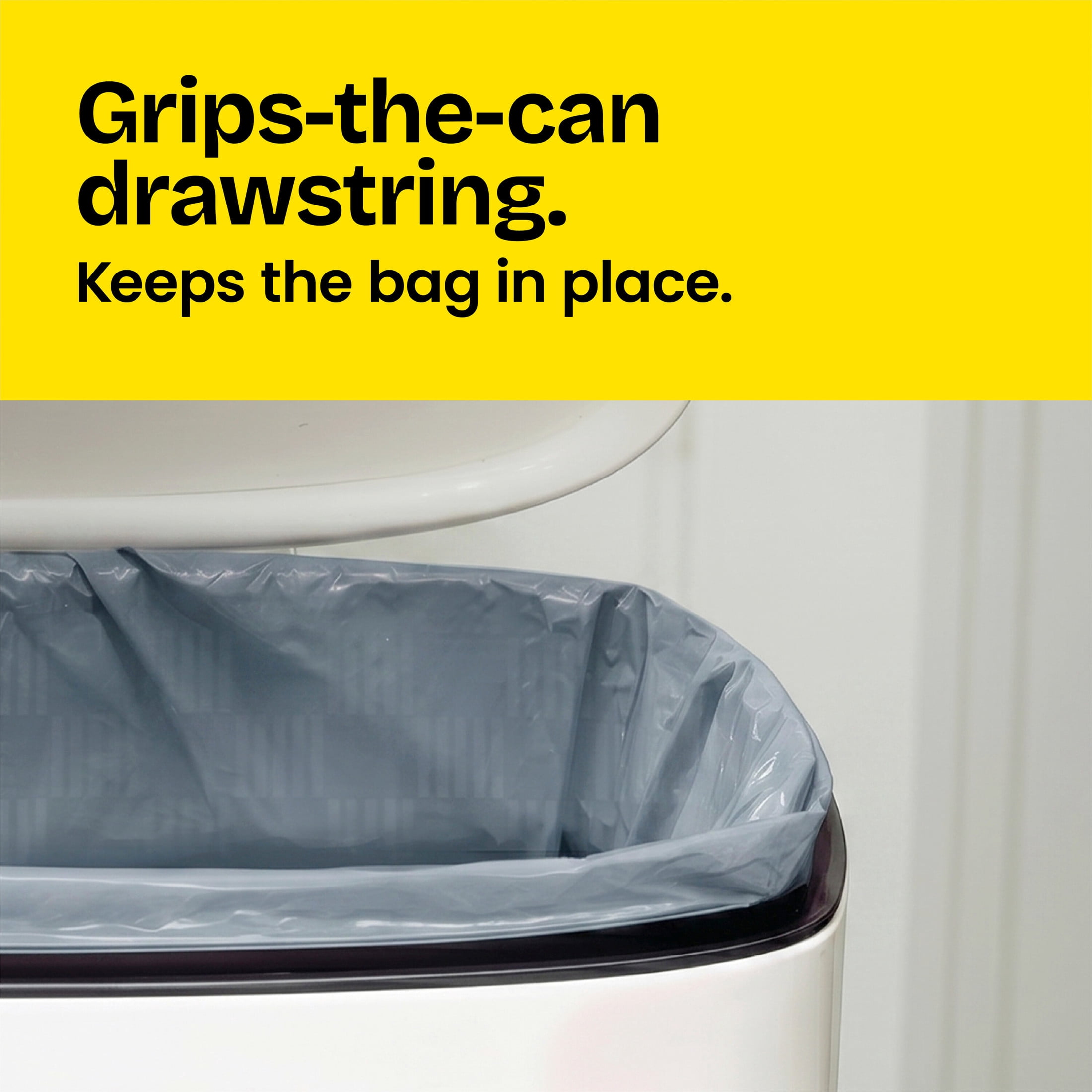 Glad ForceFlex Tall Kitchen Drawstring Trash Bags, 13 Gal, Fresh Clean Febreze, 120 Count