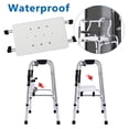 thumbnail image 3 of Asiento ajustable para andador, asiento plegable acoplable para personas mayores con discapacidad, rango de 50 a 60 cm (plástico), 3 of 5