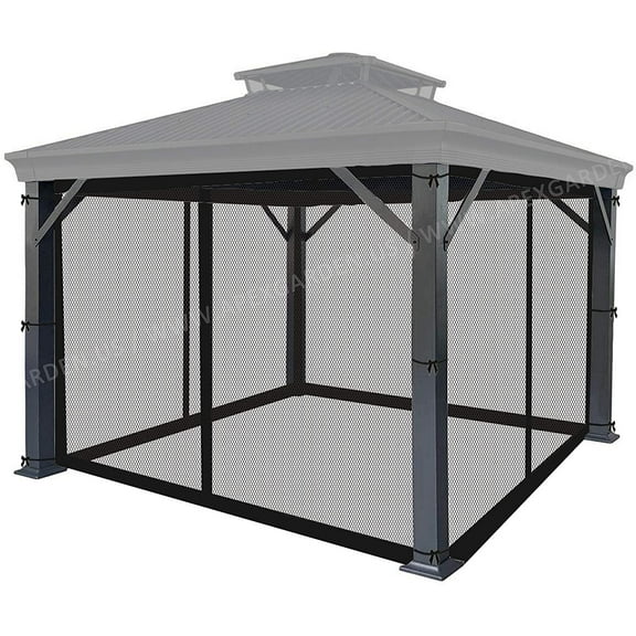​APEX GARDEN Replacement Mosquito Netting for 10' x 12' Gazebo
