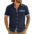 thumbnail image 3 of Vetsdori Mens Short Sleeve T-Shirts Fashion Pocket Button up Outdoor Casual Summer Stylish Collar Shirts for Men, 3 of 7