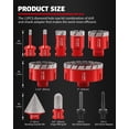 thumbnail image 2 of Kit de sierra perforadora de diamante DAYDOOR, 11 piezas, 6-102 mm, para azulejos, 2 of 7