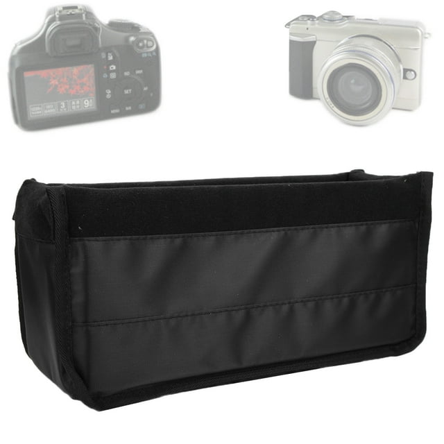 Not Easy To Deform Durable Camera Partition Bag Inner Layer Adopts Soft Velvet Camera Insert Bag For Dslr Camera And Lens