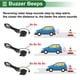 thumbnail image 5 of Sensores de estacionamiento traseros de 2 piezas del sistema de radar de reversa Unique Bargains, 5 of 7
