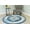 Aqua, variant on Glamour Thick Plush Oriental Area Rug Traditional Carpet Floral Medallion Design-206 (7'8"x7'8" Round,Terracotta)