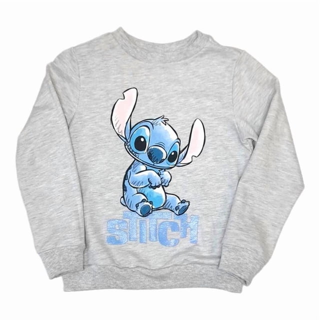 Sudadera Infantil Estampada Stitch Talla 10 Color Gris