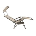 thumbnail image 3 of Bliss Hammocks Gravity Free Chair w/ Canopy , Drink Tray, & Pillow, 30-in. Wide XL, Weather & Rust Resistant, 360 Lb. Capacity, 3 of 10