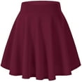 thumbnail image 1 of Jupe de Skate Mini Basique Évasée Décontractée pour Femmes Polyvalente Extensible, 1 of 8