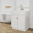 thumbnail image 3 of Design House 591065 Wyndham 2-Door Bathroom Vanity with Cultured Marble 4" Centerset Camilla Vanity Top, Unassembled, 25x22, White, 3 of 19