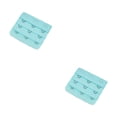 thumbnail image 3 of Minnieouse Correa de extensión sujetador extensor hebilla 3 accesorios de gancho abrazadera elástica Clips ajustables reemplazo 3 filas para azul brillante 2piezas, 3 of 6