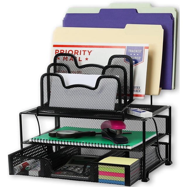 Organizador de escritorio de malla SimpleHouseware con cajon Simple Houseware Simple Houseware