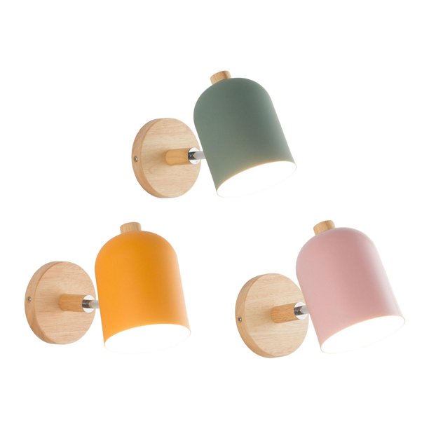 Apliques Lámparas Giratorias De Cabecera Pantalla Soporte De Pared E27 Apliques Lámparas Giratorias De Cabecera Pantalla Soporte De Pared E27 Amarillo+Apliques verde y amarillo y rosa jinwen none