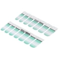 thumbnail image 2 of Pegatinas para decoración de uñas, cobertura completa, patrón con brillo, Color degradado, envolturas para uñas con estilo, autoadhesivas, 47, 2 of 14