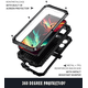 thumbnail image 5 of Carcasa de tres capas con soporte para teléfono móvil Apple 15, carcasa de metal con todo incluido S23Ulltra, cubierta a prueba de caídas, 5 of 6