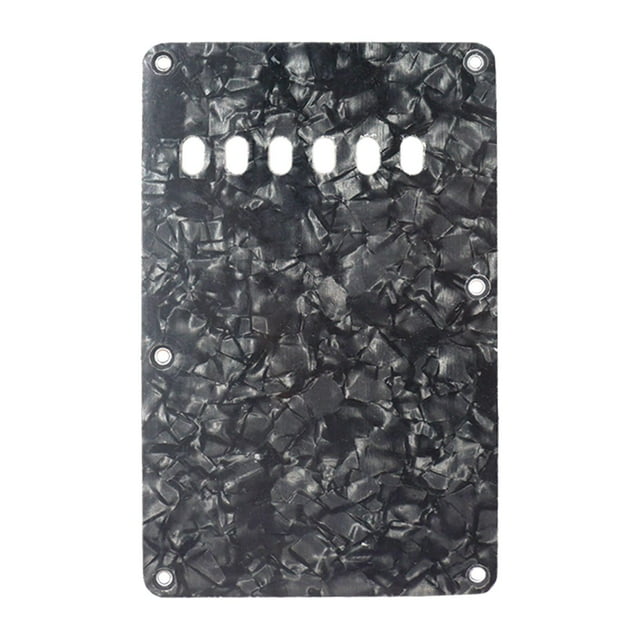 Cubierta de cavidad de trémolo para guitarra de 6 agujeros, placa trasera, reemplazo de guitarra estándar para accesorios de guitarra eléctrica Estilo A shamjiam Golpeador de bajo