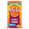 Metamucil Psyllium Husk Fiber Supplement for Digestive Health, Sugar Free, Orange, 72 Servings