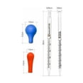 thumbnail image 2 of 3ml 5ml Glass Dropper Pipette Glass Pipette Graduated Dropper Pipettes 2pcs Dropper Pipette with Scale Line, 2 of 5