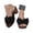Black, variant on Ticikt Wide Width Summer Sandals for Comfortable Arch Support Casual Slide Shoes with Cushioned Footbed