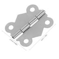 thumbnail image 5 of CRAFTHROU 24Pcs Replacement Hinges Silver Style Hinges For DIY Projects And Storage, 5 of 5