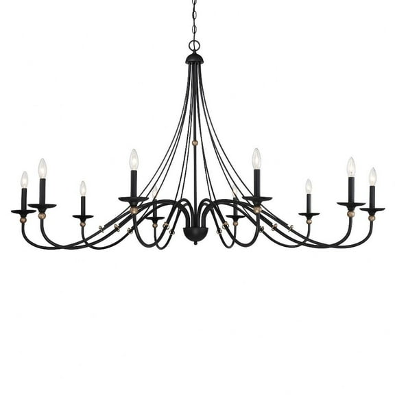 10 Light Chandelier-35 Inches Tall And 60 Inches Wide -Traditional Installation Minka Lavery 1038-677