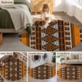 thumbnail image 5 of Large Round Rug 8Ft Washable Non-Slip, Yellow Beige Boho Circle Area Rugs for Living Room Bedroom, Geometric Vintage Abstract Art Ethnic Indoor Floor Mats Carpet Runner for Home Decor, 5 of 8