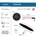 thumbnail image 2 of Sombrilla de Bolsillo con Mecanismo Manual Filtro UV Color Rosa Claro, 2 of 6