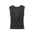 thumbnail image 3 of HVOBTTY Summer Women's Plus Size V-Neck Sleeveless Tank Top Solid Color Deep Base Layering Casual Wear, 3 of 5