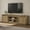 Brown, variant on SICOTAS Farmhouse TV Stand for TVs up to 75", Entertainment Center with Storage Cabinets & Open Shelves, Wood TV Cabinet, Media Console Table for Living Room, White Oak