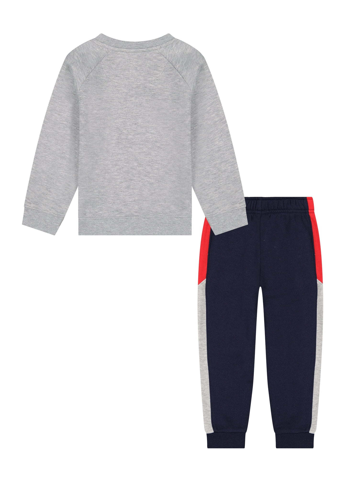 Reebok Toddler Play Hard Crew and Jogger Colorblock Set, 2-Piece, Sizes 12M-5T