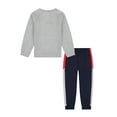 thumbnail image 2 of Reebok Toddler Play Hard Crew and Jogger Colorblock Set, 2-Piece, Sizes 12M-5T, 2 of 6
