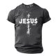 thumbnail image 5 of Camisa Casual de Cuello de la Tripulación de la Impresión de Pascua de Manga Corta de Verano Top Ligero de Poliéster para los Hombres, Camiseta de Manga Corta para el Uso Diario de Primavera Verano, 5 of 8