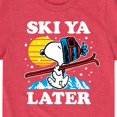 thumbnail image 3 of Peanuts - Snoopy Ski Ya Later - Toddler And Youth Short Sleeve Graphic T-Shirt, 3 of 6