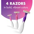 thumbnail image 4 of Rasoirs Jetables pour Femmes Lisse Parfumé, Rasoir Triple Lame pour un Rasage Lisse, Lot de 4, 4 of 4