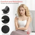 thumbnail image 4 of TOPCHANCES Lumbar Support Pillow, Memory Foam Back Support Cushion, Orthopaedic Bed Wedge Pillow with Removable Headrest, Ergonomic Backrests for Back, Neck, Lumbar & Legs (Pink/Gray), 4 of 10
