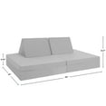 thumbnail image 6 of Imaginarium Kids Play Couch, Light Gray, 6 of 12