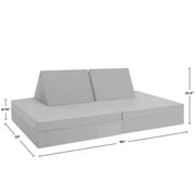 Imaginarium Kids Play Couch, Light Gray