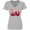 AC-Heather Grey, variant on Inktastic Valentine's Day Red Firetruck with Pink Hearts Women's V-Neck T-Shirt