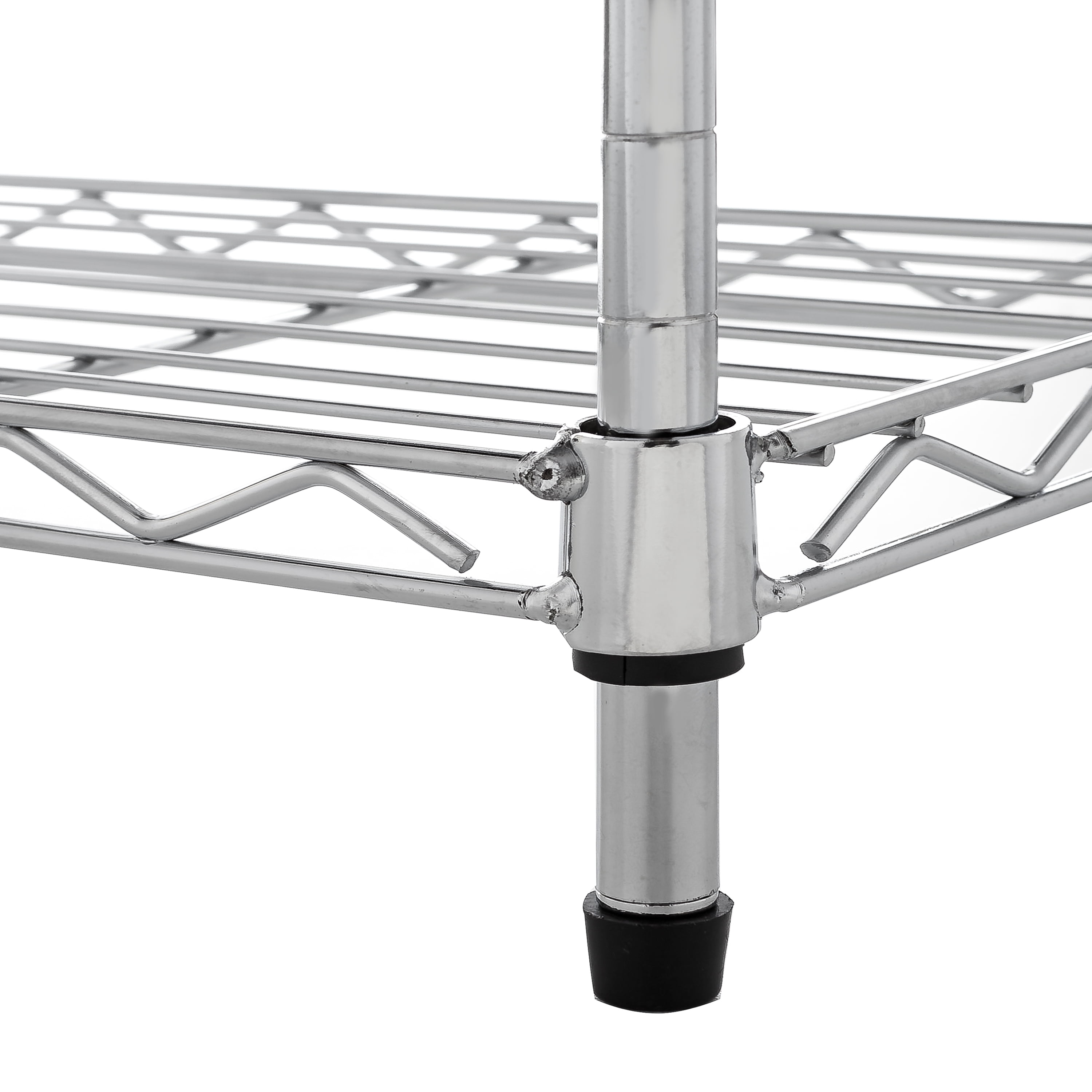 Seville Classics Mini 3 Tier Steel Wire Shelf Organizer Shelving