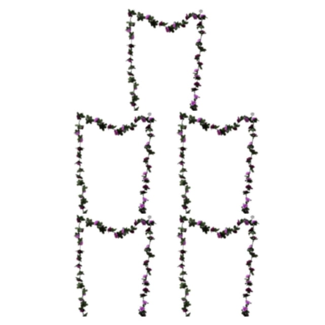 kurtrusly Easy-to-Manage Simulated Flower Vines For Wedding And Holiday Supplies Creating type+3 45 roses 5Set