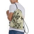 thumbnail image 3 of Kdxio Vintage Floral Print Drawstring Backpack Bag,Waterproof Draw String Back Sack, Gym Drawstring Bags Swim Bag For Unisex, 3 of 9