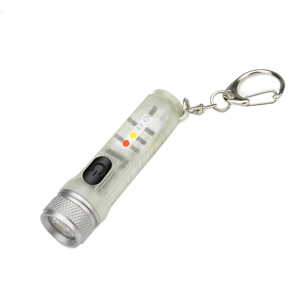 Black Mini LED UV Detector Laser Flashlight Torch Key Chain Carabiner Clip Hook